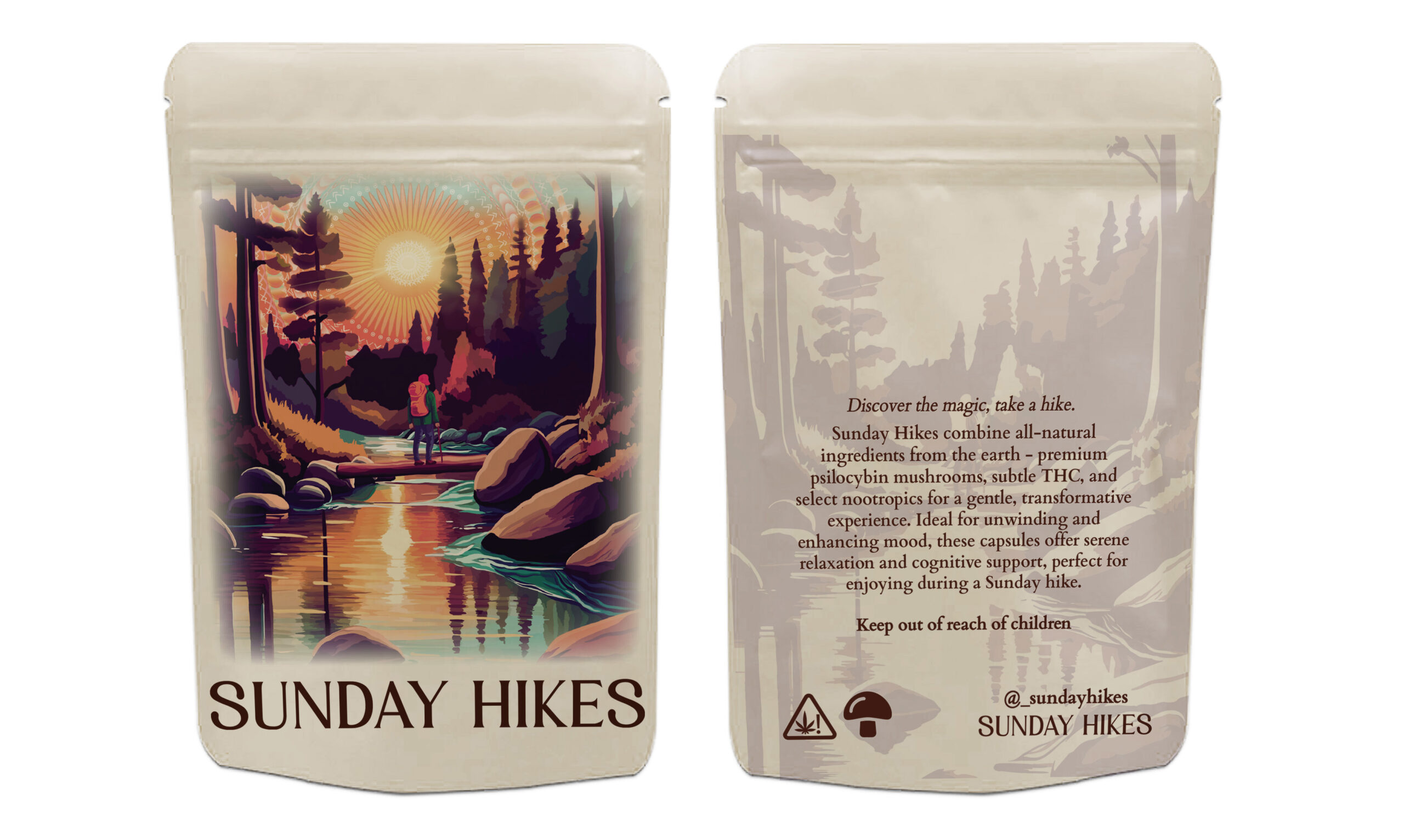 mylar bag mock